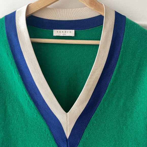 Sandro Wool and cashmere sweater T0/S-XS - Picture 8 of 12